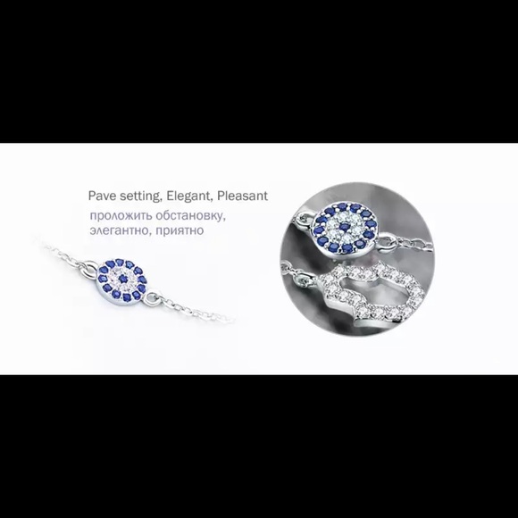 🪬New Lucky Evil Eye Hamsa Hand Bracelets 925 Sterling Silver🧿 - Picture 10 of 12